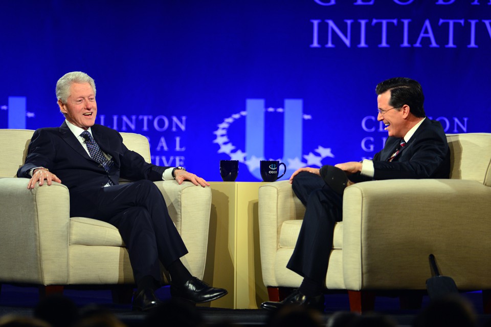 CGIU closing plenary with Bill Clinton and Stephen Colbert