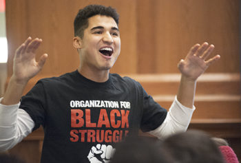 Student protest leader Reuben Riggs is marching for a better St. Louis