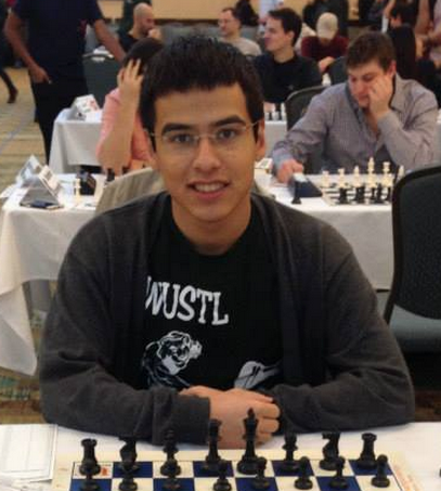 Heinmann at this winter’s Pan-American Intercollegiate Team Chess Championship in South Padre Island, Texas.