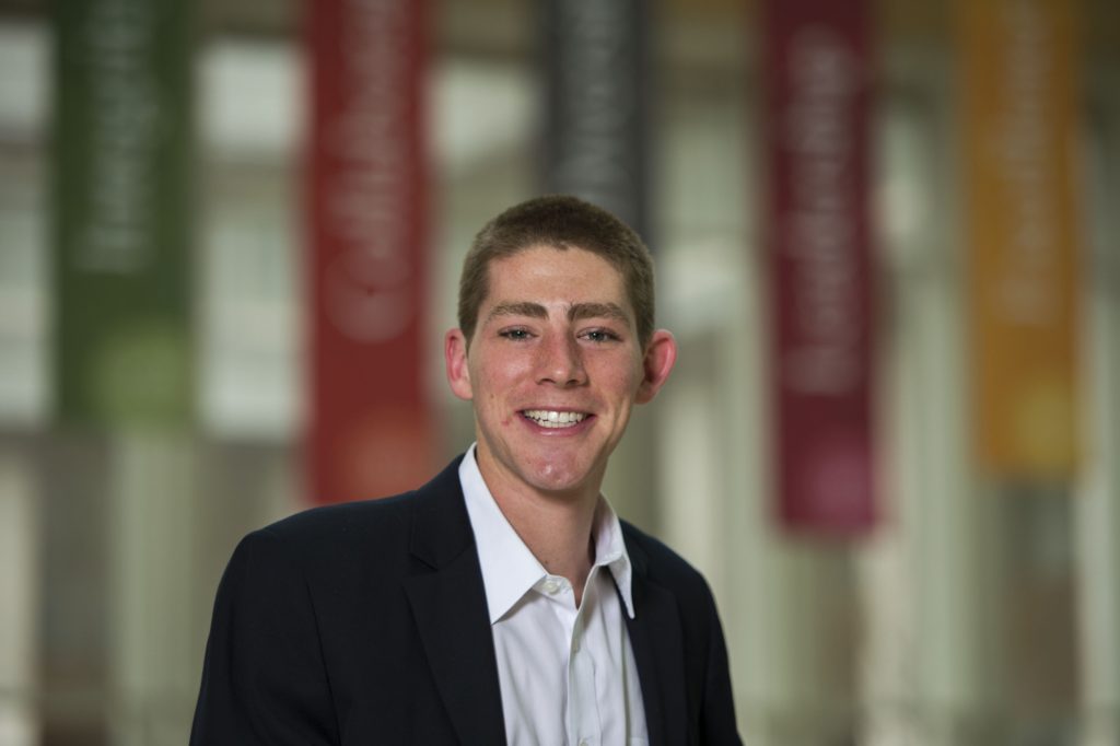 Ryan Mikkelsen, a Class Act, has been accepted into Yenching Academy in Beijing, China. Joe Angeles/WUSTL Photos