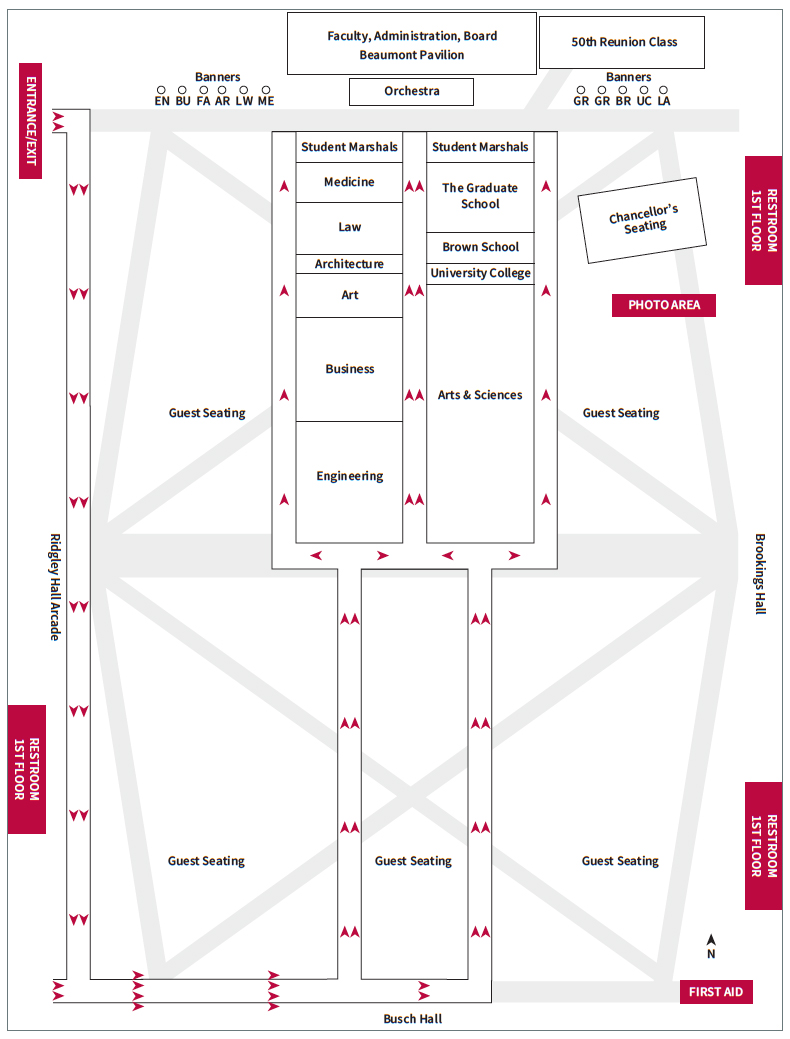 procession seating map